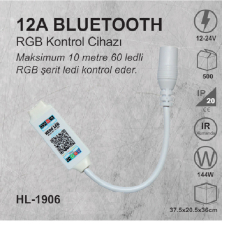 12 AMPER BLUETOOTH RGB KUMANDA