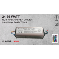 24-36 WATT RGB WALWASHER DRİVER 