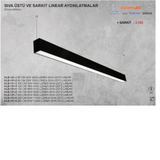 200 CM 65W 9000 LÜMEN SIVA ÜSTÜ LINEAR